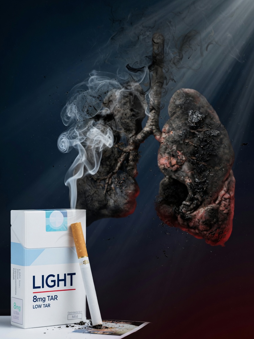 Ventilation holes in low-tar cigarette filters — the truth behind the numbers